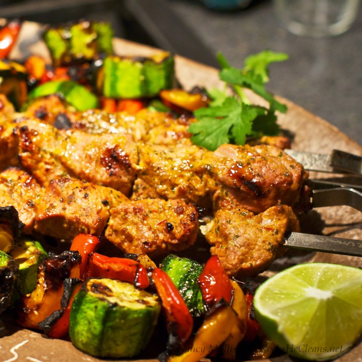Marinated Pork Kebabs 