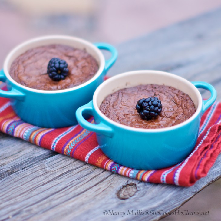 Molten Chocolate Almond Cakes