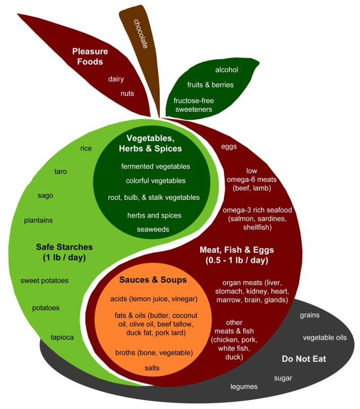 The Perfect Health Diet  (graphic from http://perfecthealthdiet.com/the-diet/)