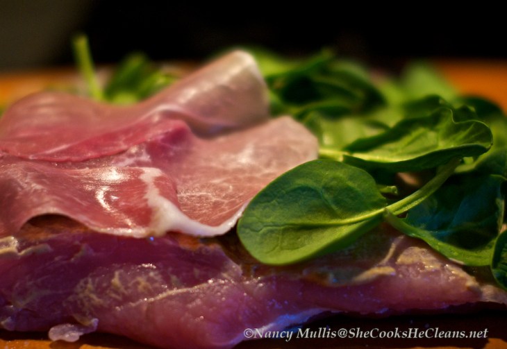 prosciutto and spinach