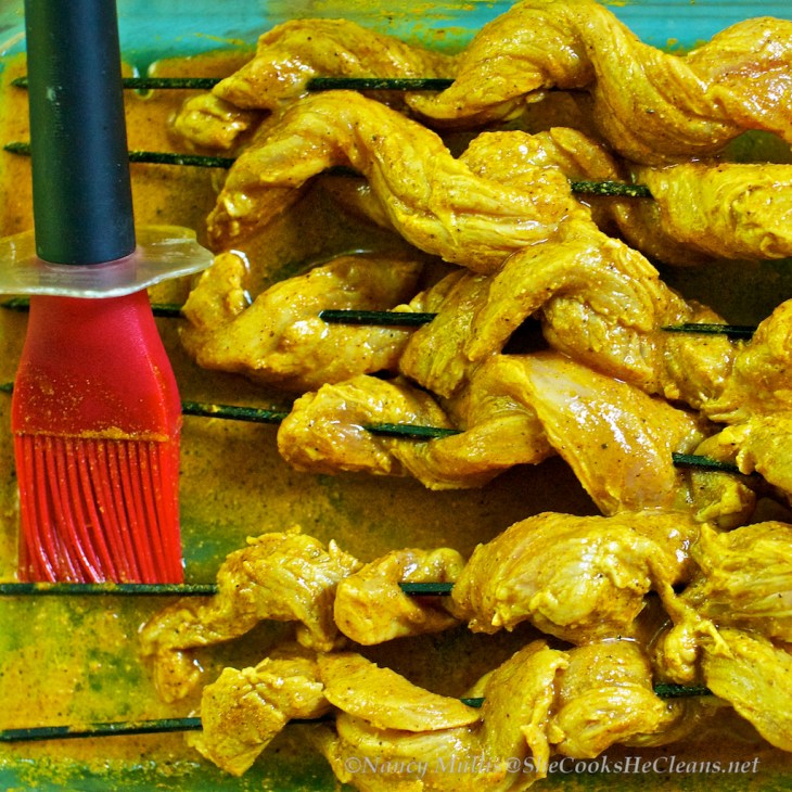 Lime Curry Pork in marinade