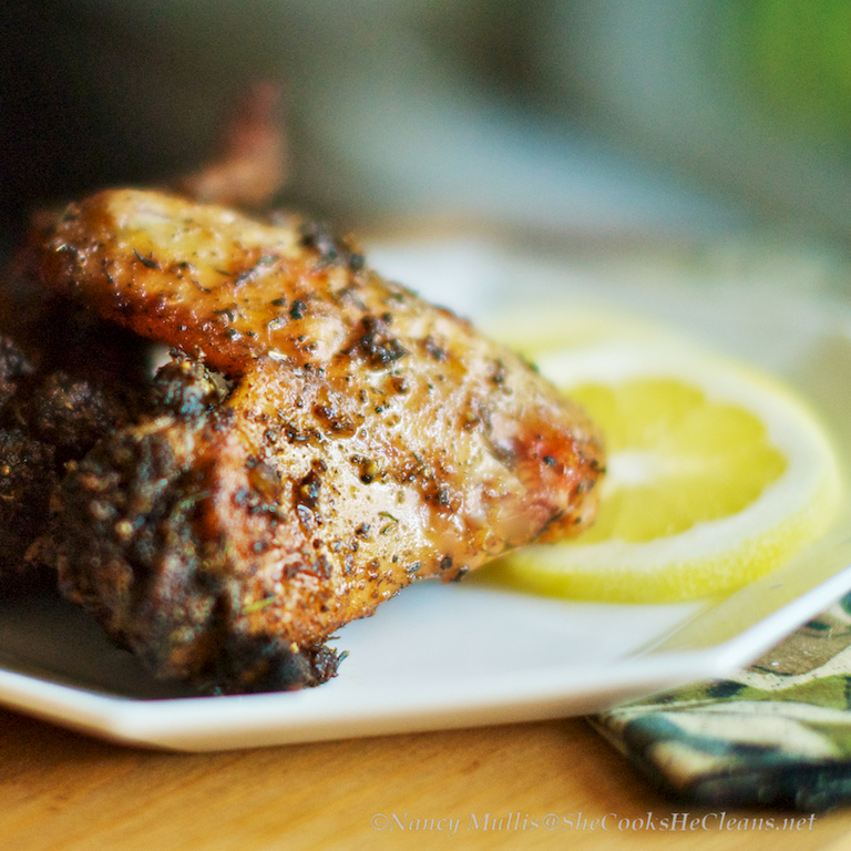 Grilled Lemon-Pepper Chicken&nbsp;Wings