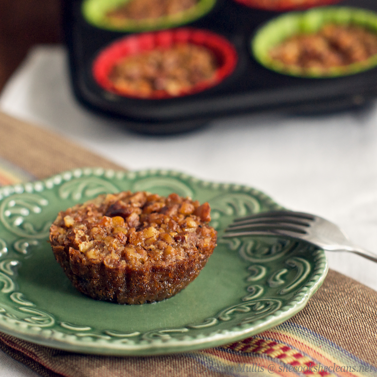 Crustless Mini Pecan Pies&nbsp;(grain-free)