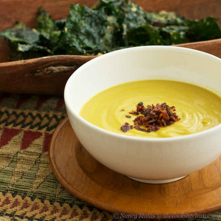 Roasted Cauliflower Soup (gluten-free,&nbsp;dairy-free)