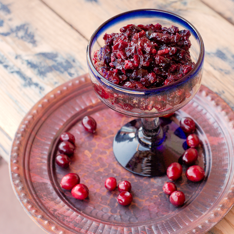 Cranberry-Cherry Bourbon Compote