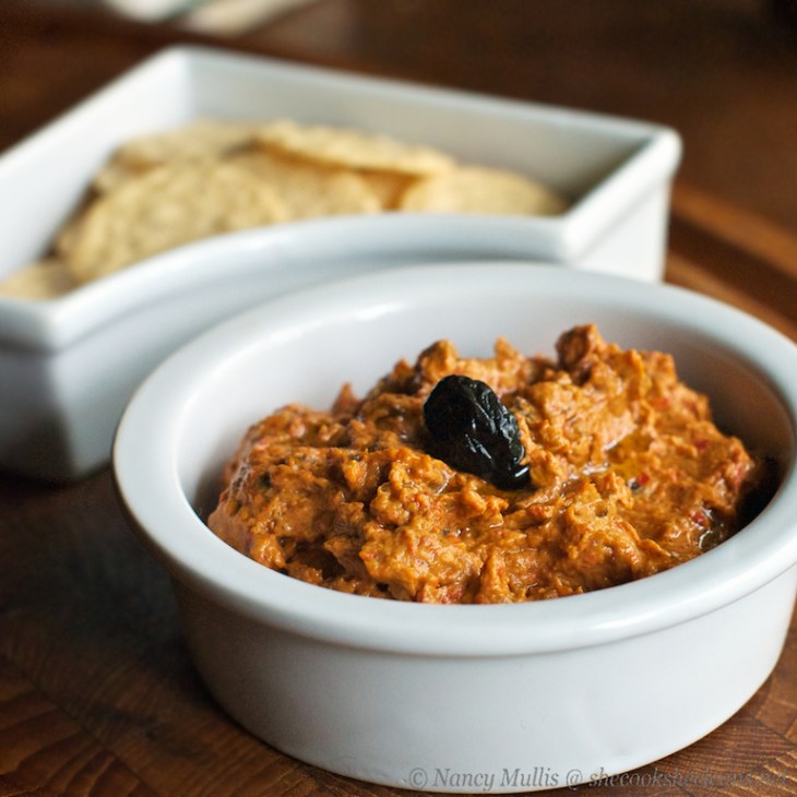 eggplant pepper dip 