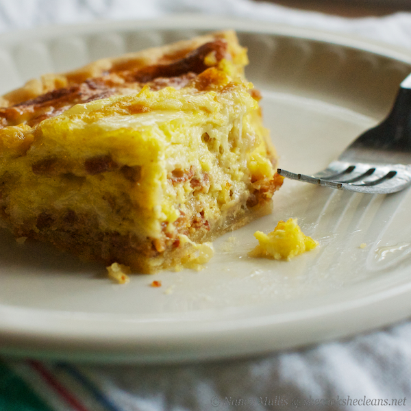 Quiche bacon-swiss