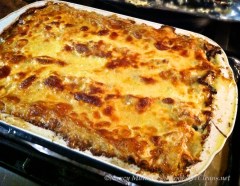 chicken lasagna cooked