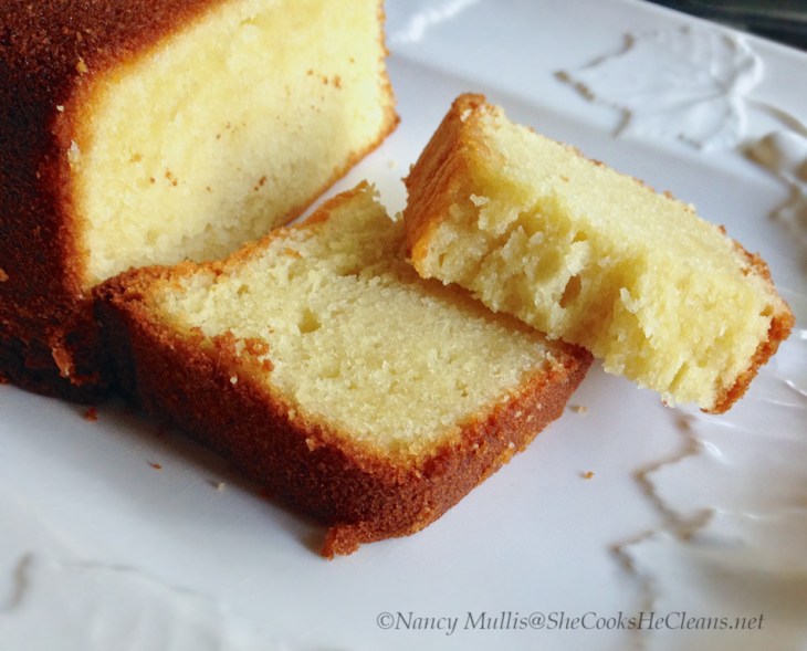 Pound Cake GF, from She Cooks, He Cleans