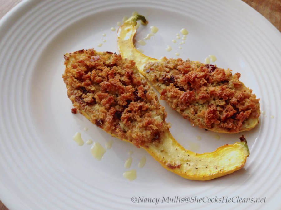 Summer Squash Stuffed with Goat&nbsp;Cheese