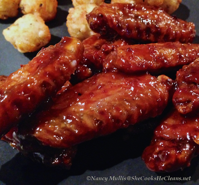 Honey Mustard Wings from SheCooksHeCleans