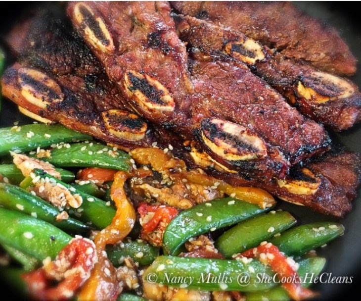Grilled Korean Beef Ribs from SheCooksHeCleans.net